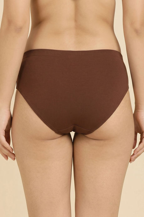 Zivame Medium Rise Full Coverage Hipster Panty (Pack of 3) - Multicolor — image 10